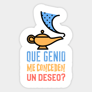 Que Genio Sticker